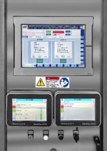 Exacta 5000 control panel based on PLC controller